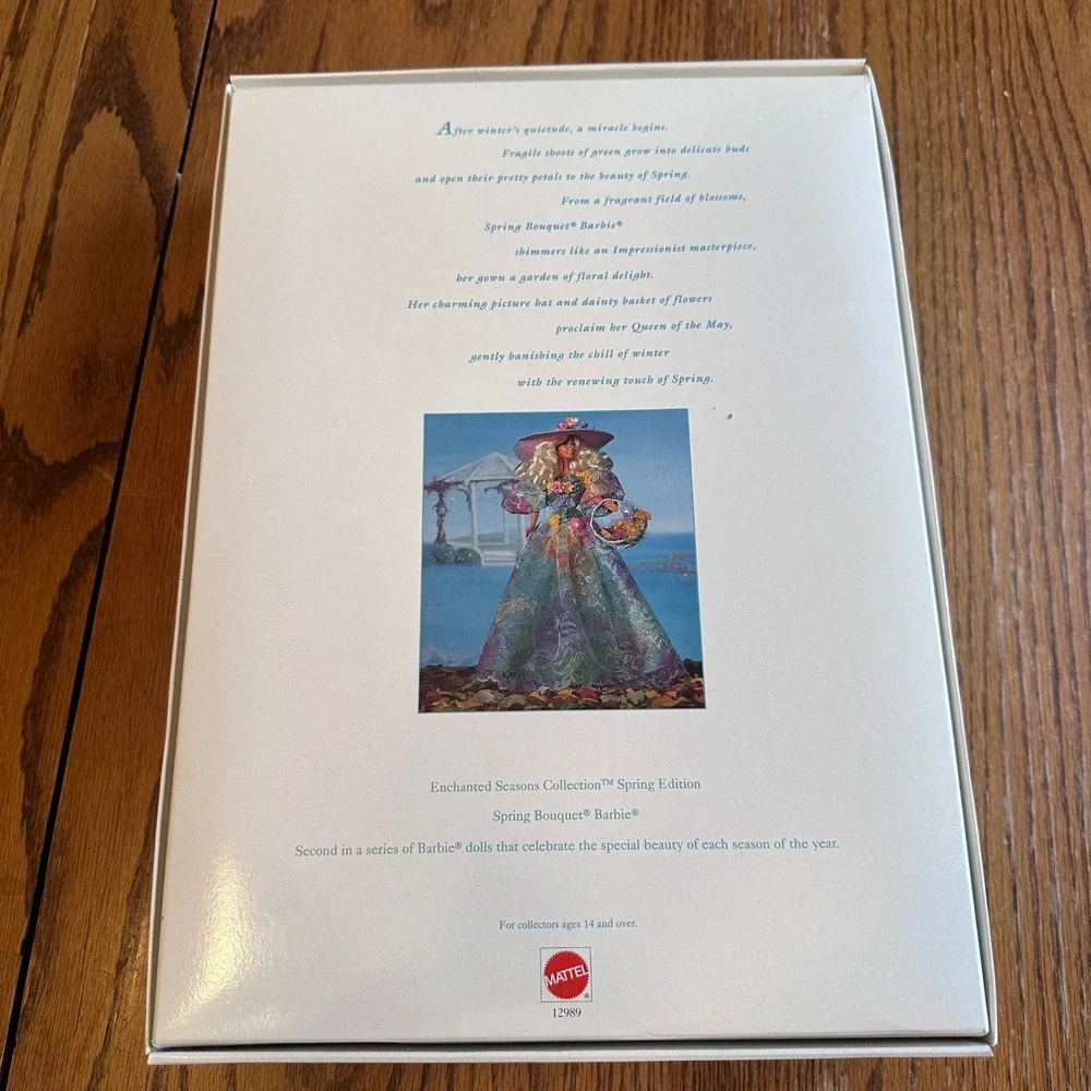 Spring Bouquet Barbie Limited Edition 1994 Enchanted Seasons Pastel NEW 12989